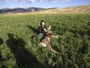 Изправени пред спадащите продажби на лиценз за лов в Айдахо, Монтана и Уайоминг, ловците търсят начини за привличане на нови колеги. Ловците се опитват да привлекат все повече жени към този спорт, защото според статистиката през 2010 г. жените са 19,5 на сто от всички жители на Айдахо, кандидатстващи за ловен билет.<br /><br />На снимката: Тринадесетгодишната Анна Ю е първият член жена на ловната дружинка в Салмън, Айдахо. Наскоро тя е застреляла елен с един изстрел под надзора на опитни ловци.<br />