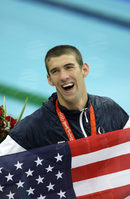 На 17 август 2008 г. той триумфира с американската щафета на 4х100 метра съчетано плуване и еднолично оглави класацията за най-титулуван плувец в рамките на една олимпиада.