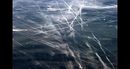 Астронавтът снимаше и следите от човешка дейност като тези дири от самолети в атмосферата над Сан Франциско.