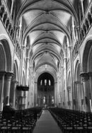 Катедралата в Лозана - не се изненадвайте че в ЧБ - обичам монохром. Въздействащ е по не за мен, и често снимам така.
