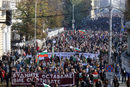 10 ноември 2013 - "Ранобудните студенти", преподаватели и протестиращи за оставка.