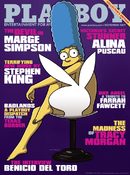 През 2009 г. на корицата на "Плейбой" се появява главната героиня в анимационния сериал "Семейство Симпсън" Мардж. Това е първият брой на списанието, което включва анимационен герой и излиза на пазара на 16 октомври същата година.