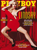 Скандалната актриса Линдзи Лоън на корицата на януарския и февруарския брой на "Плейбой" през 2012 г. само няколко дни преди тя да се яви в съда.