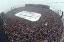 Внушителната гледка над стадиона в Мичиган