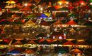 Изглед от седмичния нощен пазар в Кота Кинабалу, Малайзия.