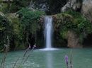 Водните струи на Хотнишки водопад- Кая Бунар се спускат от височина близо 30 метра и разкриват невероятна гледка на стичащата се по гладките скали вода.