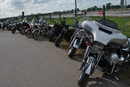 Мотоциклетите на част от посетителите на събитието в петък.