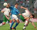 Миг от квалификационния мач с Израел по пътя към Франция '98. България се наложи с 1:0 и след това стигна до световното - последното, на което националният отбор е играл