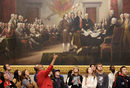 Туристи имат възможност да се разходят в сградата на Конгреса на САЩ във Вашингтон. На 3 януари институцията започна работа в новия си състав, 115-и поред.