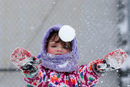 Игра в снега, Ню Йорк, САЩ.