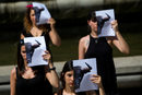 Активисти за правата на животните протестираха срещу бикоборството в Мадрид, Испания.