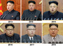 Комбинация от снимки, публикувана от корейската Централна информационна агенция (KCNA) на Северна Корея, показва <a href="https://www.dnevnik.bg/photos/2018/01/02/3106043_snimka_na_denia_kak_evoljuira_stilut_na_kim_chen-un/" target="_blank">лидера на Северна Корея Ким Чен-ун по време на новогодишните му обръщения между 2013 и 2018 г.</a>