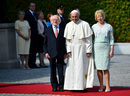 Папа Франсиск се срещна и с ирландския президент Майкъл Хигинс, и съпругата му Сабина Коен по време на посещението си в Дъблин.