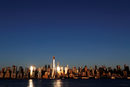 Залез над Манхатън, Ню Йорк, САЩ.