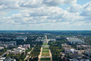 Кадър на Капитолия във Вашингтон, САЩ. Знаковата забележителност е отново отворена за посетители след повече от три години ремонтни дейности.