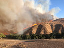 Горски пожар в Сими Вали, Калифорния, САЩ. Пожарите в този щат се разпростират върху все по-голяма територия.