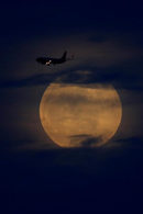Пълно лунно затъмнение ("Super Blood Wolf Moon"), заснето в Сан Диего, Калифорния.