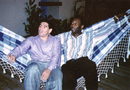 Заедно с Краля на футбола Пеле в Рио де Жанейро през 1995 г.