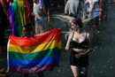 Момент от гей прайд в Ню Йорк, САЩ.