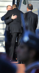 Путин беше посрещнат лично от българския премиер Бойко Борисов.<br />