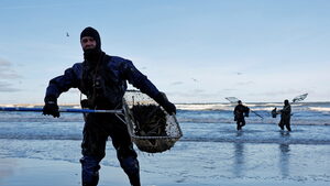 Фотогалерия: Лов на кехлибари в Балтийско море