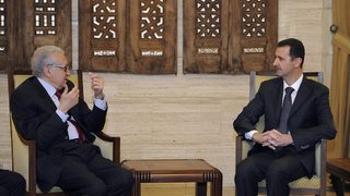Специалният пратеник на ООН Лахдар Брахими се срещна с Башар Асад