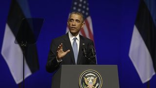Обама: НАТО няма да се поколебае да защити своите членове, даже и в периферията си