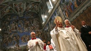 Ватиканът представи нова система, която да предпазва стенописите на <span class="highlight">Микеланджело</span>