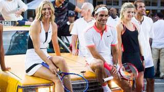 Димитров, Шарапова и световният тенис елит играха по улиците на Ню Йорк (снимки)