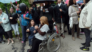 Хората с увреждания излизат <span class="highlight">на</span> шести национален протест пред Министерски съвет