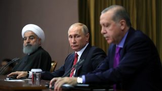 Путин пристига в Анкара, за да обсъди Сирия с Ердоган и <span class="highlight">Рохани</span>