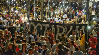 С блокада на Орлов мост и подмяна на палатките на "Системата ни убива" премина 82-ият ден на протести
