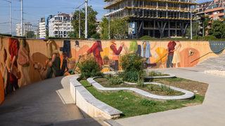 Кампанията "Град като хората" на Банка <span class="highlight">ДСК</span> приключи, дарявайки София с красива нова стена