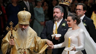 Фотогалерия: Първата сватба на Романов в Русия от над 100 години