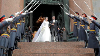 Фотогалерия: Първата сватба на Романов в Русия от над 100 години