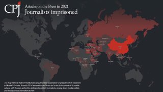 Броят на журналистите в затвори достигна глобален максимум през 2021 г.