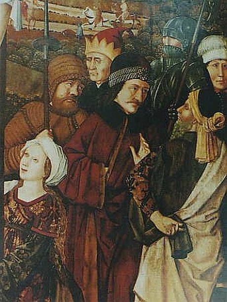 Граф Влад III Дракула, наричан Цепеш (в средата)