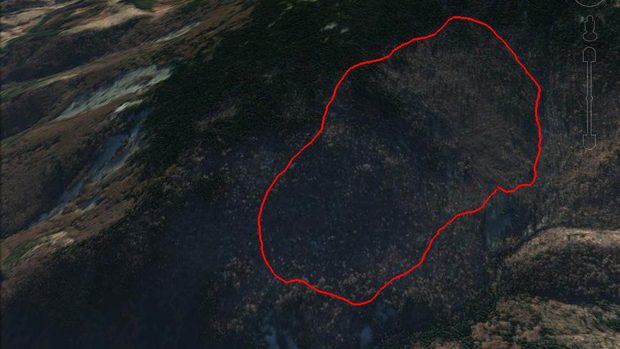 Карта на пожара на "Зелените"