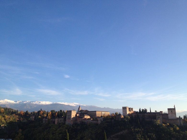 Поглед към Алхамбра от Мирадор де Сан Николас