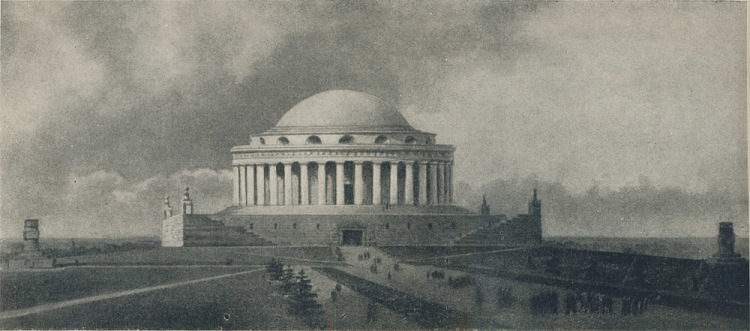 Един от проектите за изграждане на Пантеон на великите хора на Съветския съюз. Идеята, предвиждаща там да бъдат преместени Ленин, Сталин и погребаните пред кремълските стени, така и не е реализирана.