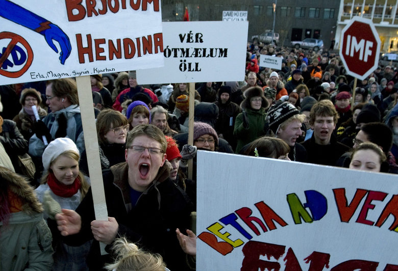 Протести в Исландия през 2008 г.