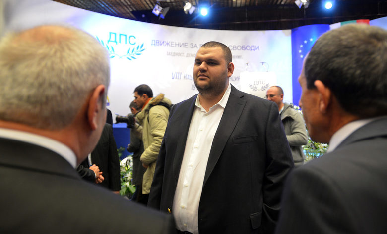 Делян Пеевски на Осмата национална конференция на ДПС на 19 януари, когато лидерът Ахмед Доган беше нападнат