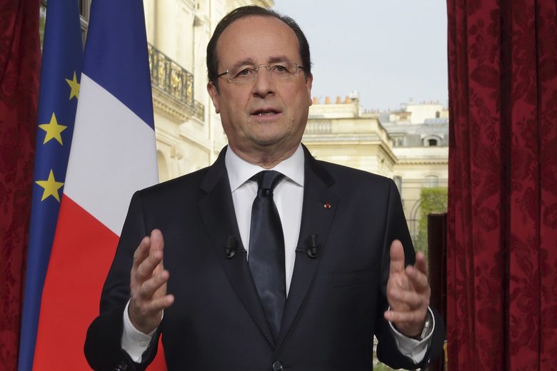 Президентът Франсоа Оланд обяви промените в правителството чрез записано телевизионно изявление към нацията