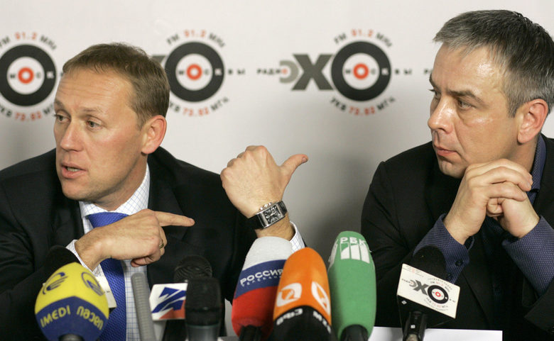 Двамата мъже, посочени като преки извършители на убийството на Литвиненко - Андрей Луговой и Дмитрий Ковтун.