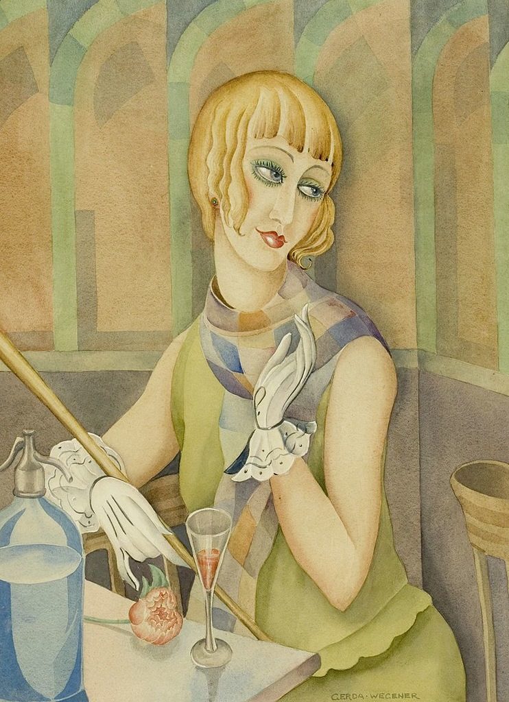 Един от многобройните портрети на Лили, рисуван от Герда около 1928 г.