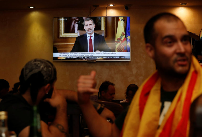 Испанският крал: Лидерите на Каталуня проявиха недопустима нелоялност