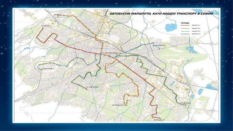 Нощният градски транспорт в София тръгва от 7 април