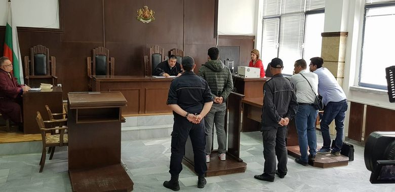 Желяз Андреев при произнасянето на съда в Добрич за налатгане на най-леката мярка за неотклонение - подписка