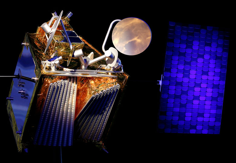 Сателитите на OneWeb и слънчевите панели, изработвани от Airbus