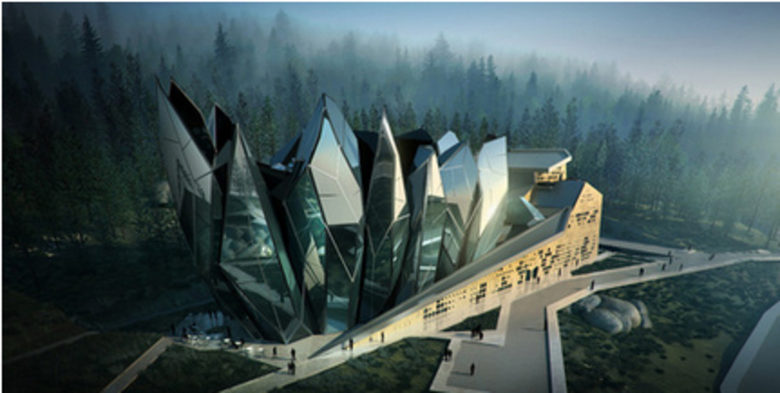 През 2015 г. студентски проект на планински хотел "Щастливеца" за "сграда с кристални форми, разположена сред характерните за района каменни реки", се класира като финалист и в международния конкурс ARCH2O Students Week